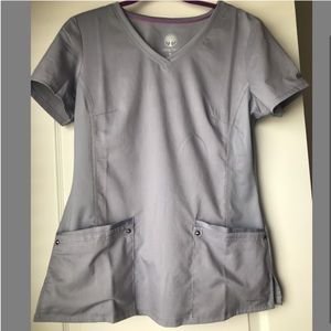 Gray Scrub Top